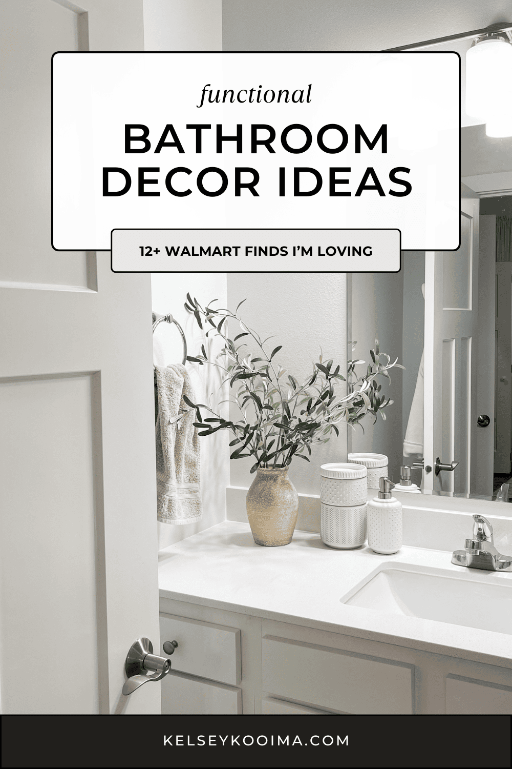 12+ Functional Walmart Bathroom Decor Finds - Kelsey Kooima