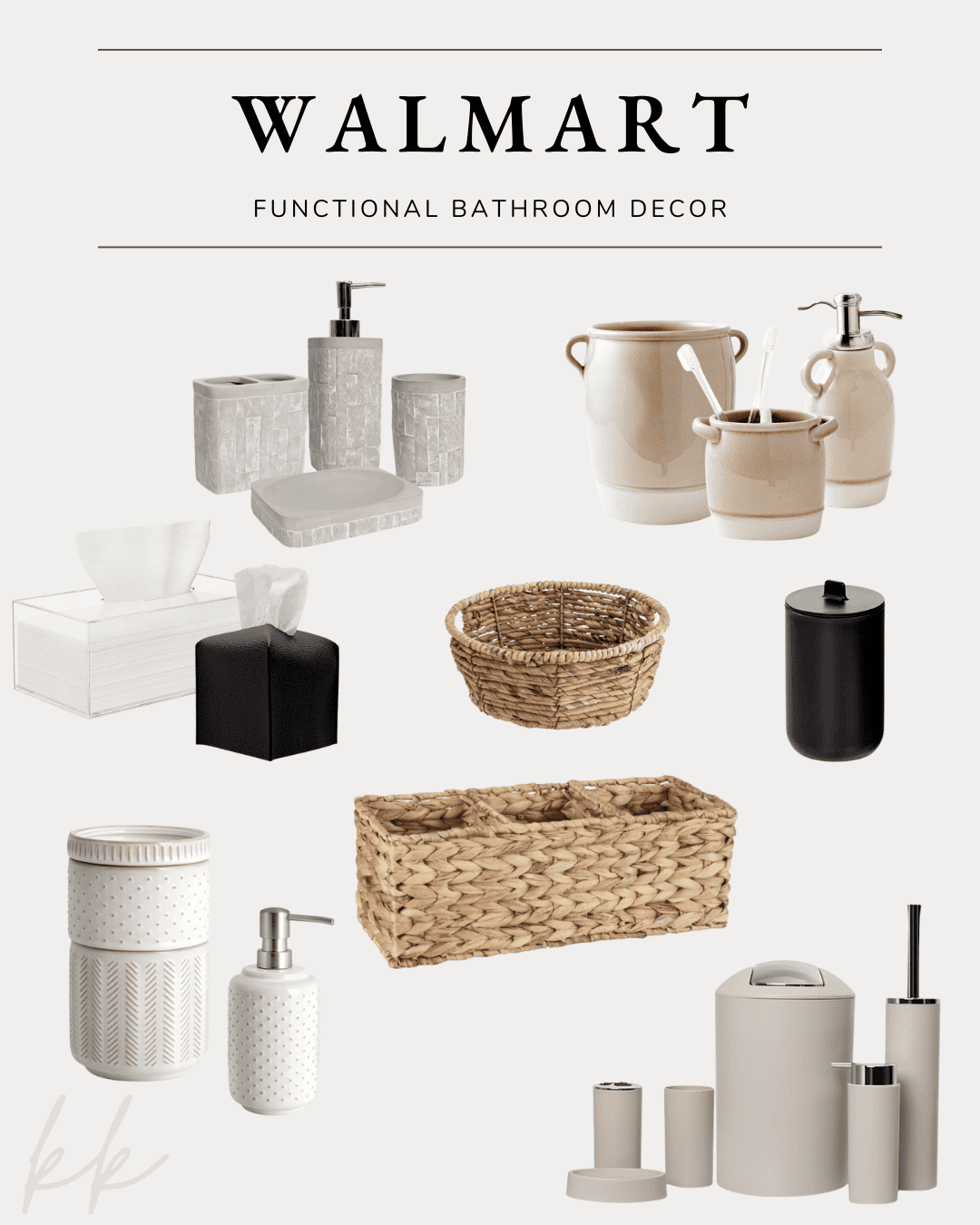 12+ Functional Walmart Bathroom Decor Finds - Kelsey Kooima