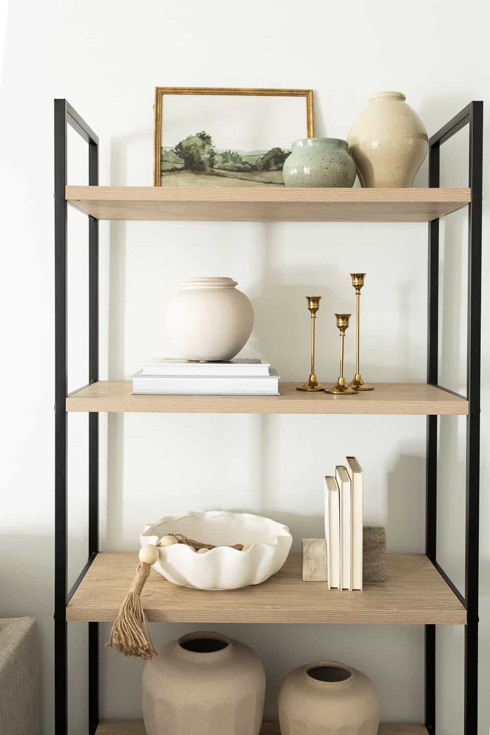 how to style shelves
