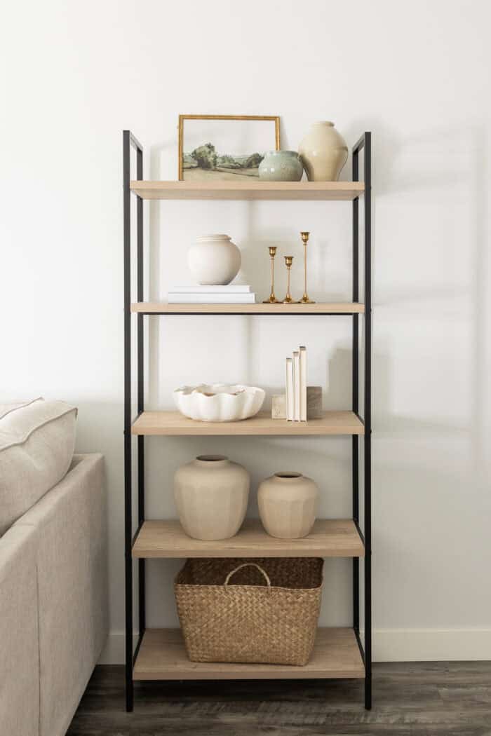 5 Tips for Styling Shelves + Shelf Decor Favorites - Kelsey Kooima