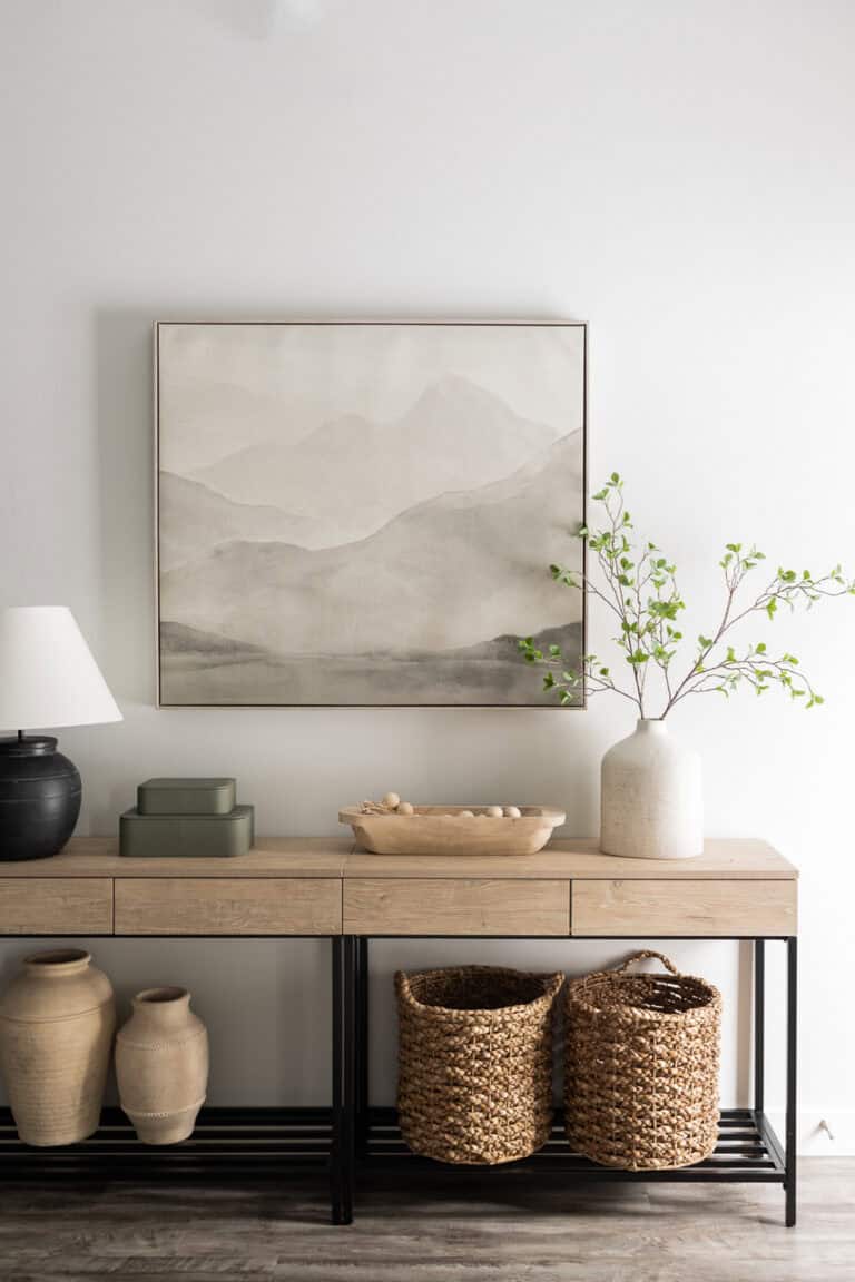 Affordable Console Table Styling