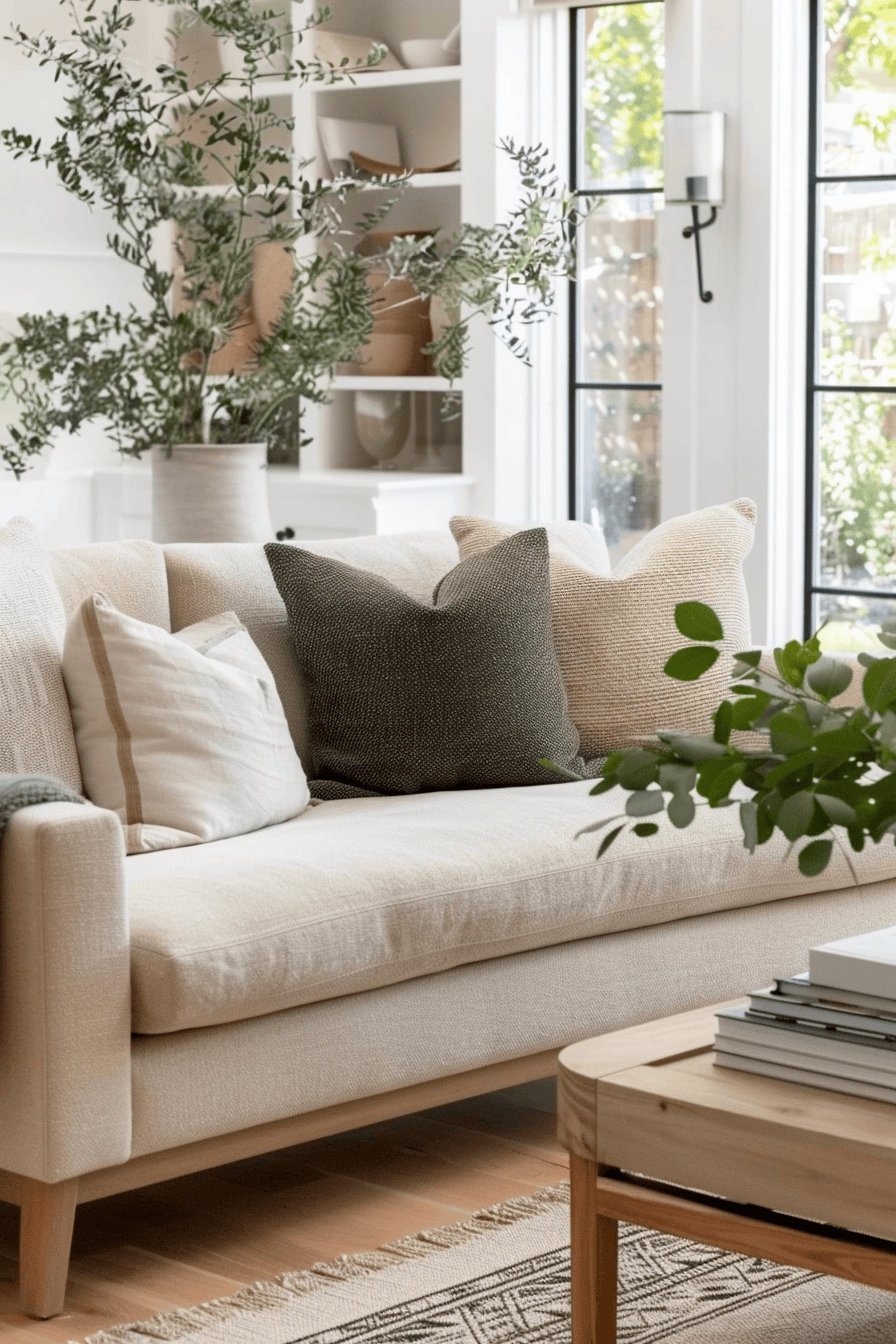 Pillows for beige sofa sale