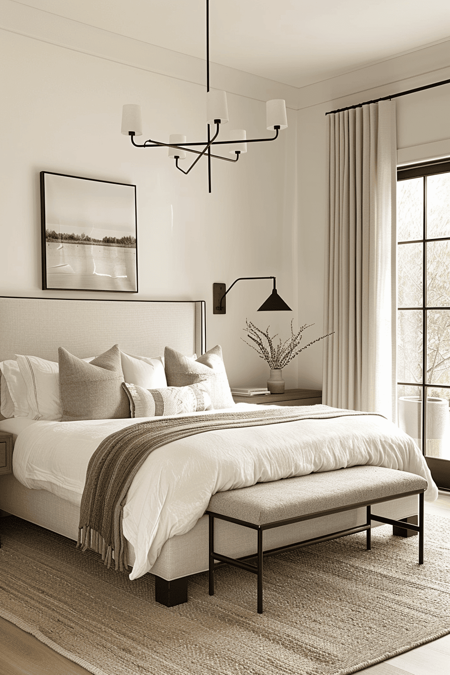 modern organic bedroom