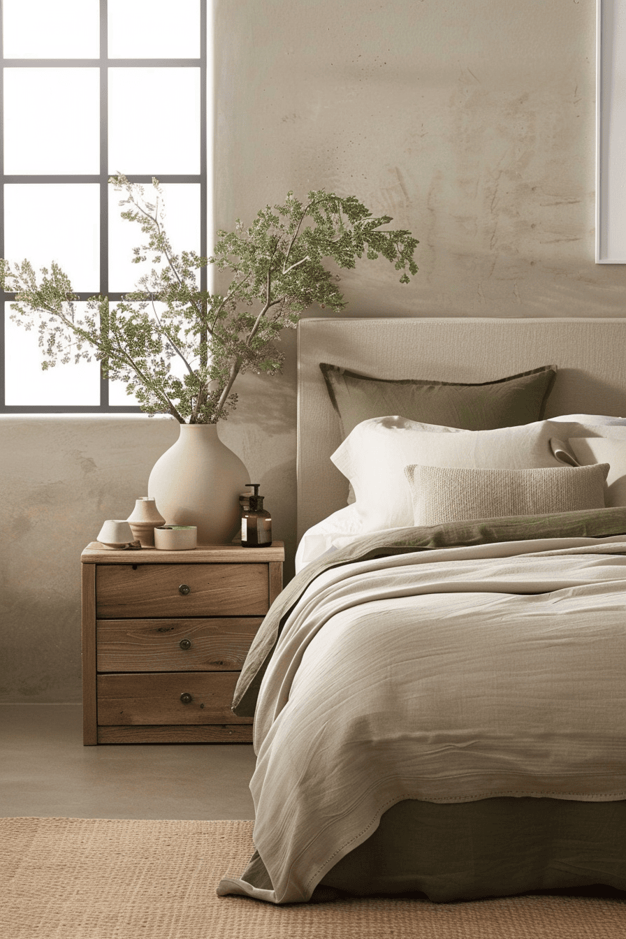modern organic bedroom