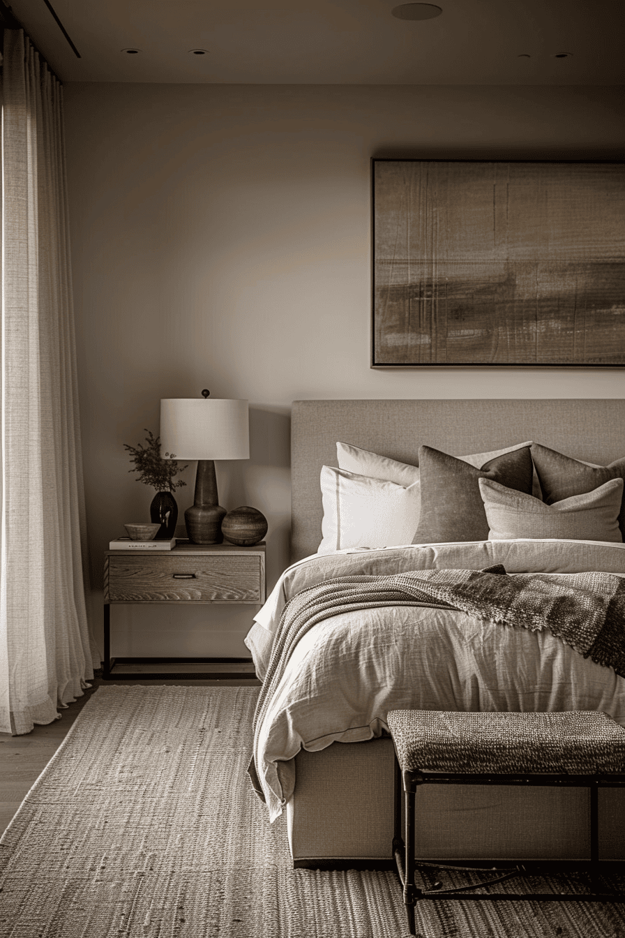 modern organic bedroom