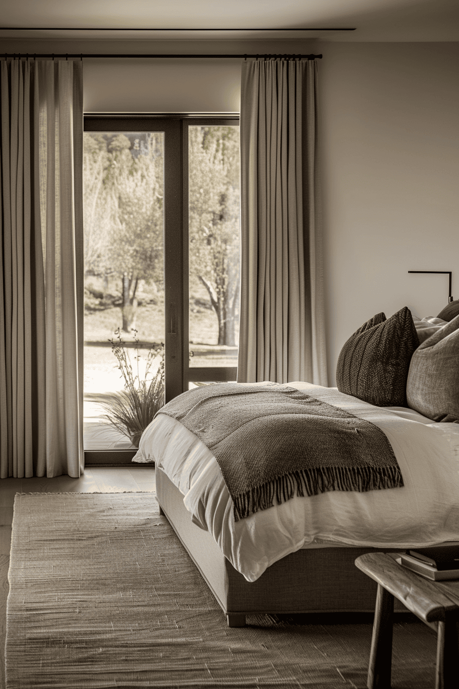 modern organic bedroom