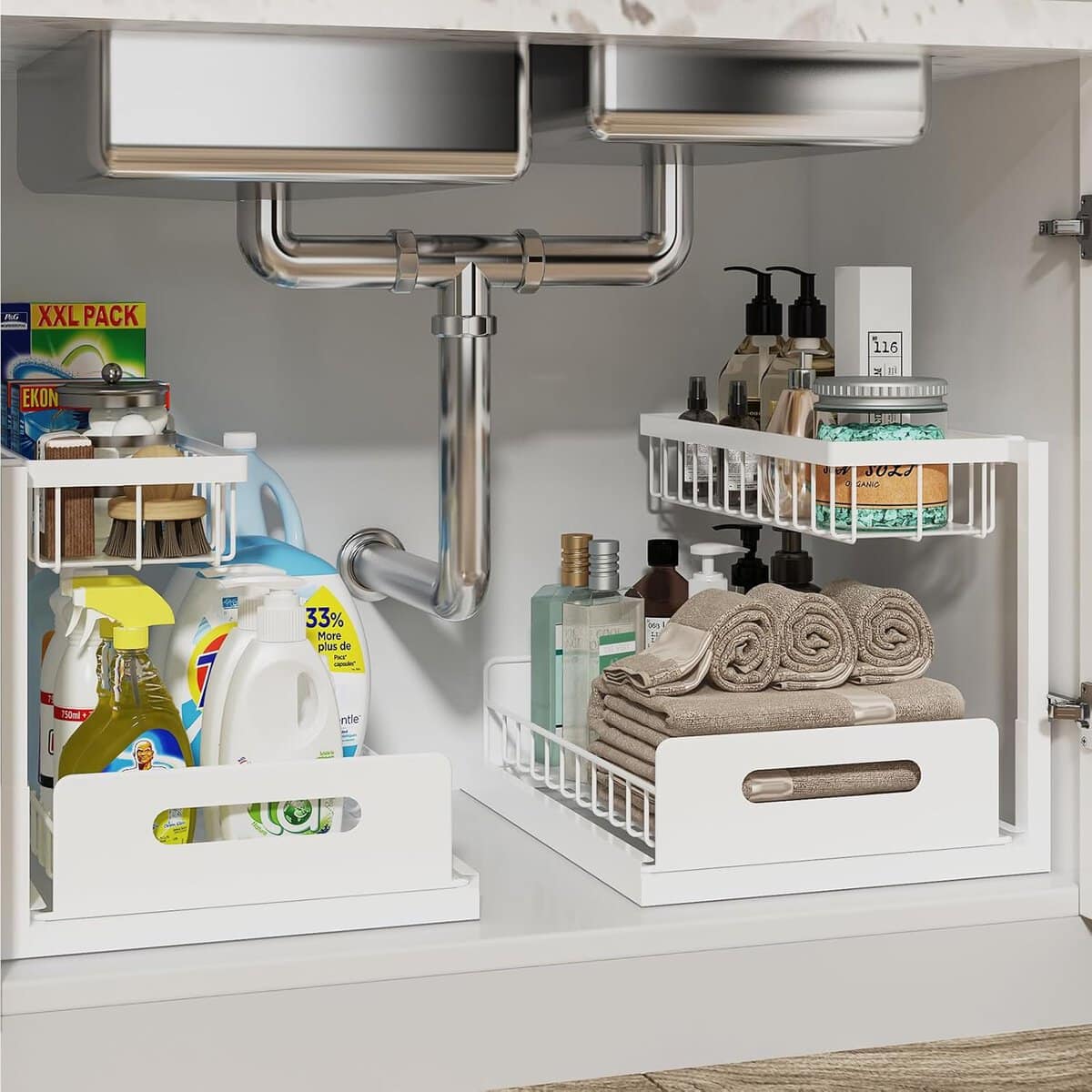under the bathroom sink storage ideas