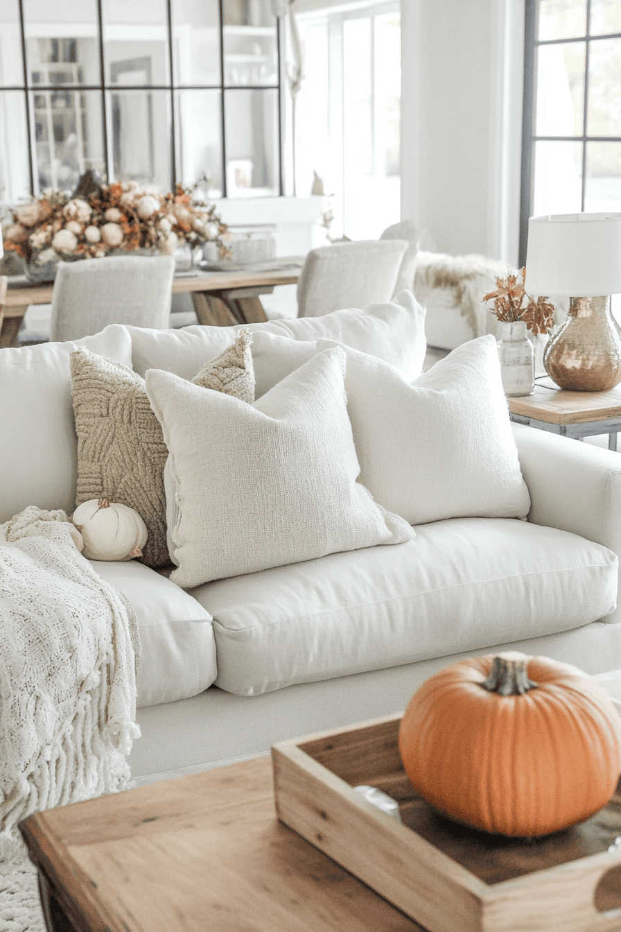 fall living room decor